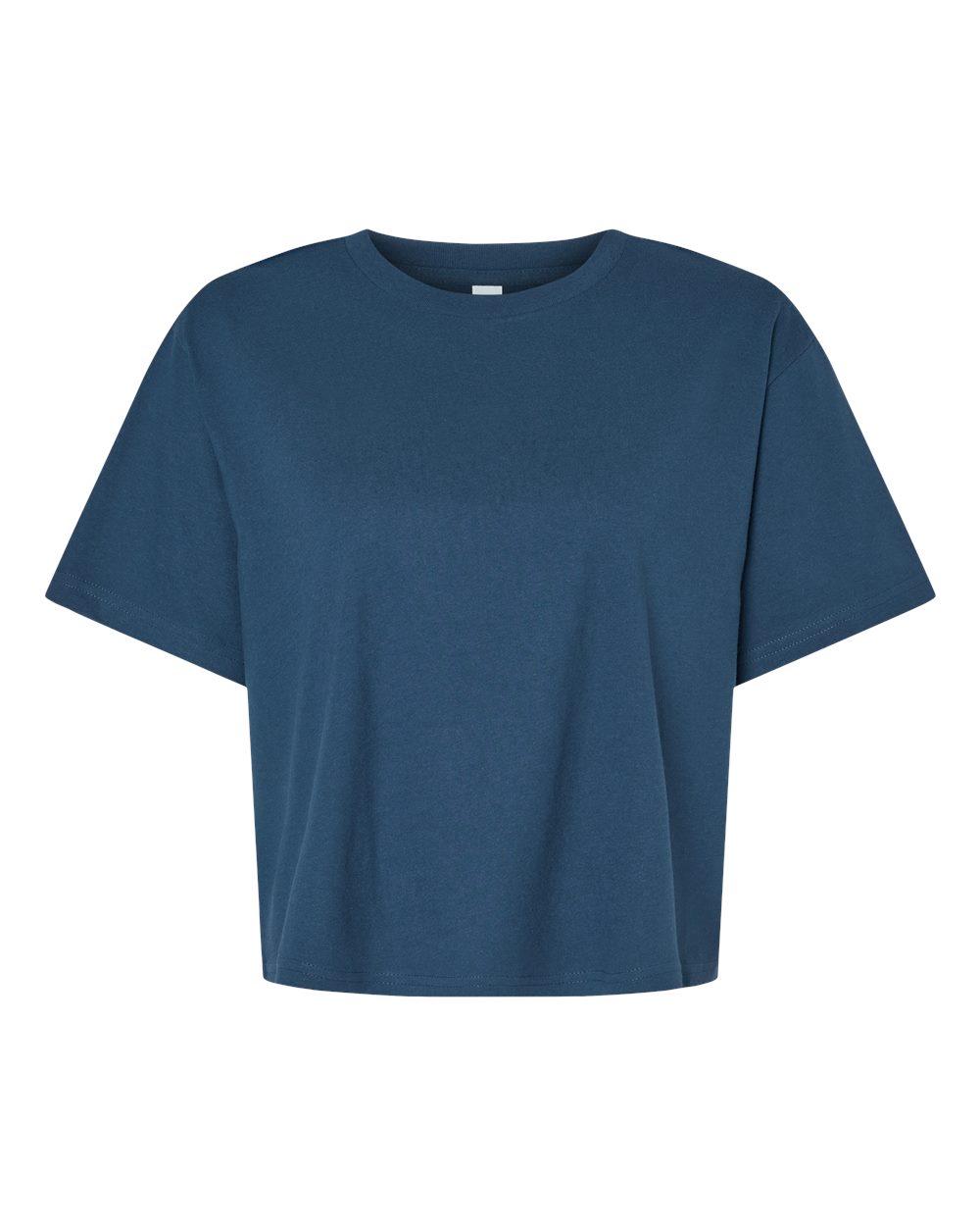 American Apparel Women's Fine Jersey Mid-Length Boxy Tee. 102 - Sea Blue