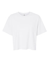 American Apparel Women's Fine Jersey Mid-Length Boxy Tee. 102 - White