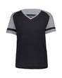Augusta Sportswear Women's Triblend Fanatic 2.0 V-Neck T-Shirt. 2914 - Black/ Grey Heather