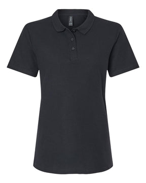 Gildan Women's Softstyle® Pique Polo. 64800L - Black