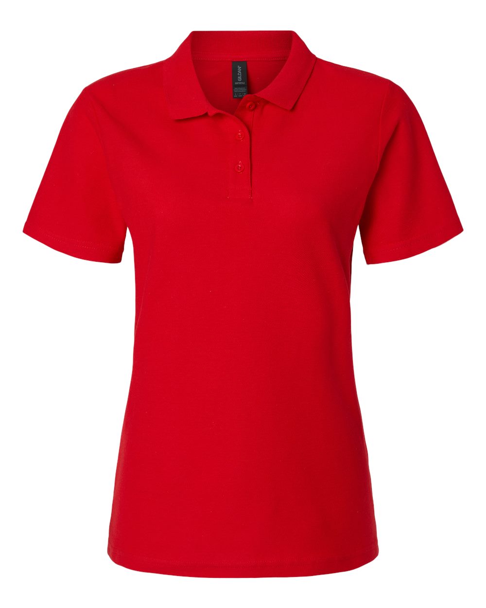 Gildan Women's Softstyle® Pique Polo. 64800L - Red