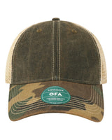 LEGACY Old Favorite Trucker Cap. OFA - Black/ Army Camo/ Khaki