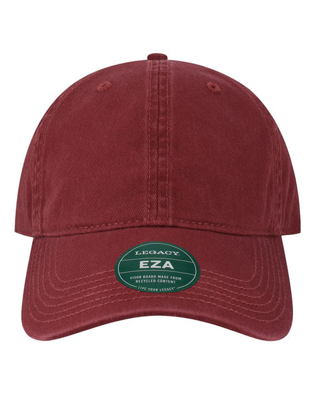 LEGACY Relaxed Twill Dad Hat. EZA - Burgundy