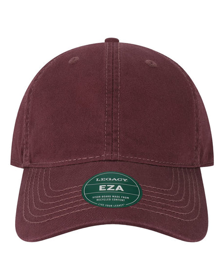 LEGACY Relaxed Twill Dad Hat. EZA - Maroon