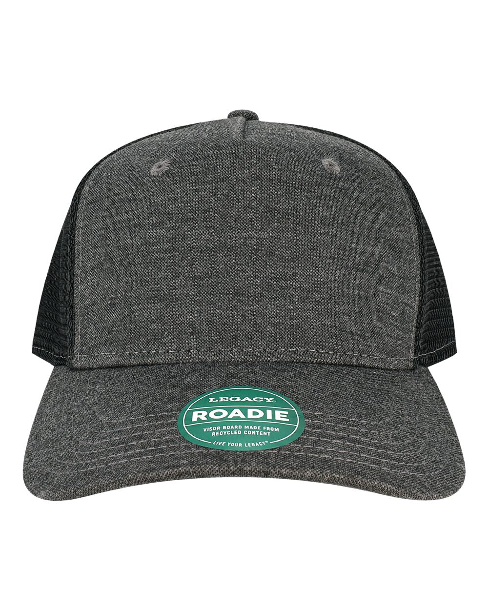 LEGACY Five-Panel Adjustable Cap. ROADIE - Black/ Black