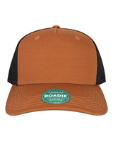 LEGACY Five-Panel Adjustable Cap. ROADIE - Copper Slub/ Black