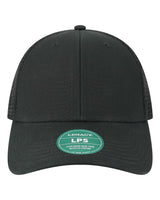 LEGACY Lo-Pro Snapback Trucker Cap. LPS - Black/ Black