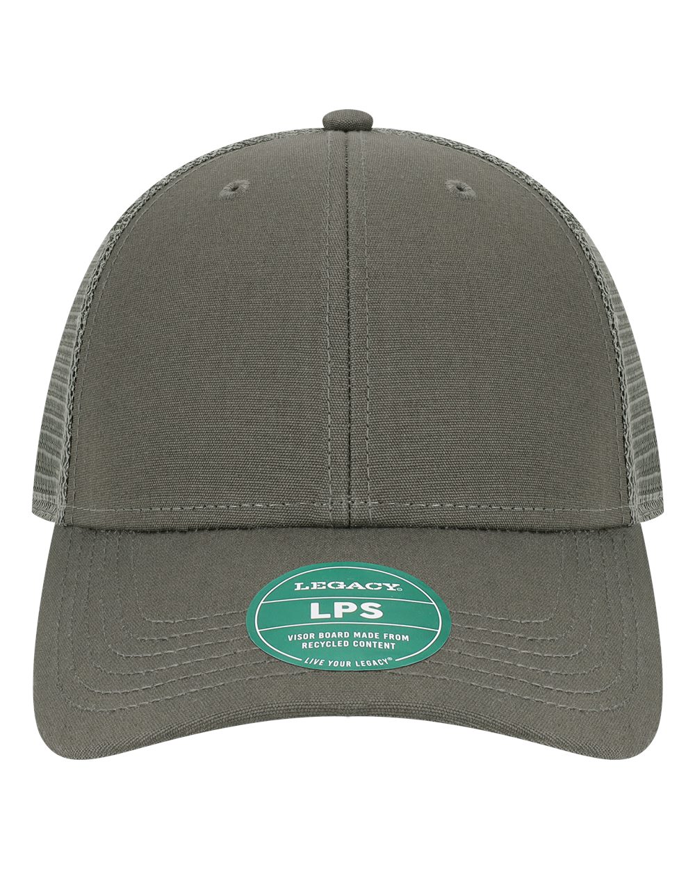 LEGACY Lo-Pro Snapback Trucker Cap. LPS - Dark Grey/ Dark Grey