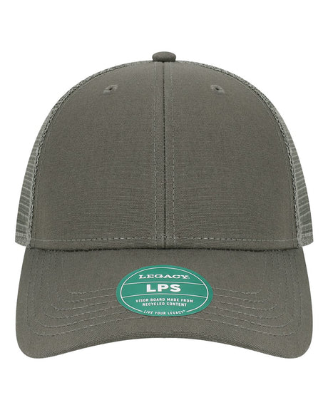 LEGACY Lo-Pro Snapback Trucker Cap. LPS - Dark Grey/ Dark Grey