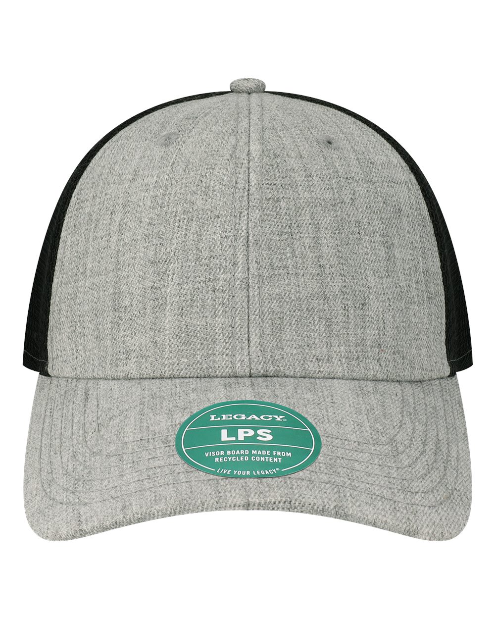 LEGACY Lo-Pro Snapback Trucker Cap. LPS - Heather Grey/ Black