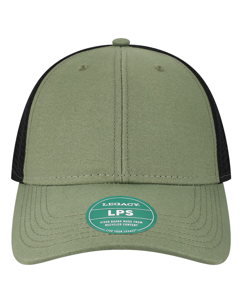 LEGACY Lo-Pro Snapback Trucker Cap. LPS - Olive/ Black