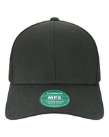 LEGACY Mid-Pro Snapback Trucker Cap. MPS - Black/ Black