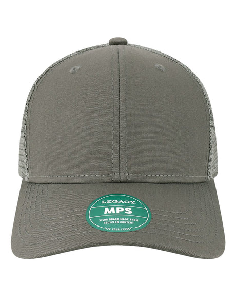 LEGACY Mid-Pro Snapback Trucker Cap. MPS - Dark Grey/ Dark Grey