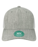 LEGACY Mid-Pro Snapback Trucker Cap. MPS - Melange Grey/ White