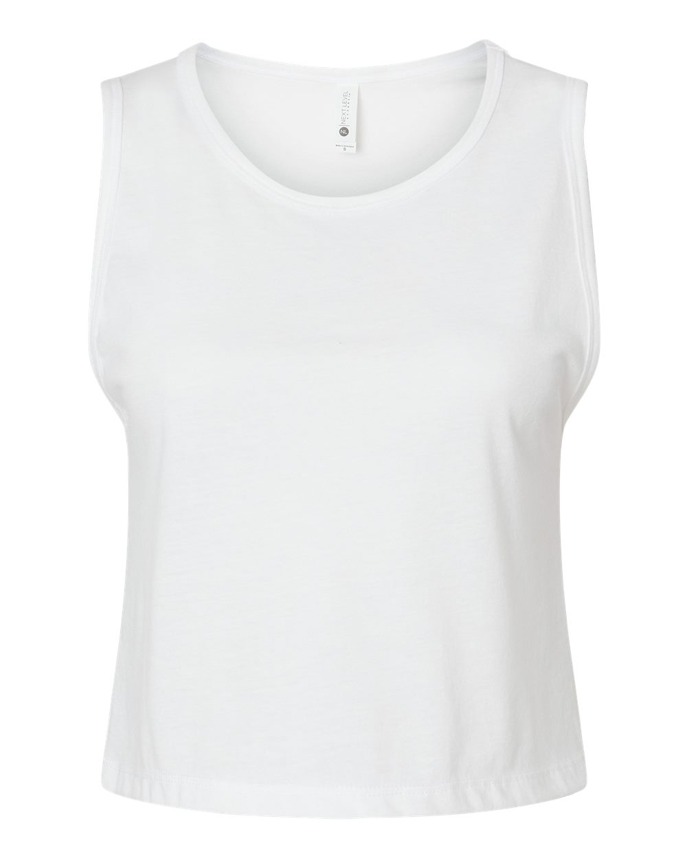 Next Level Women's Festival Crop Tank. 5083 - White