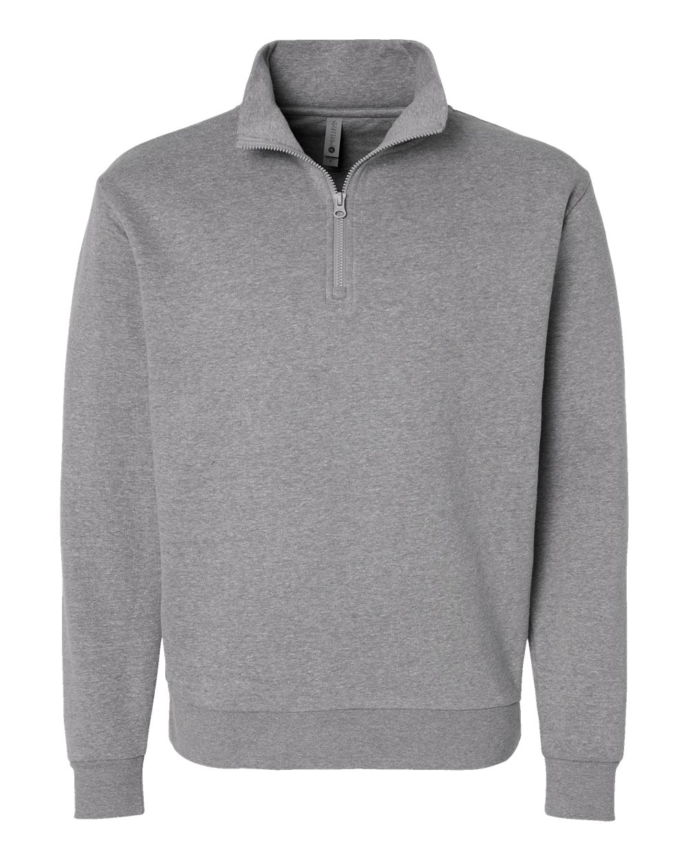 Next Level Unisex Fleece Quarter-Zip Pullover. 9643 - Heather Grey