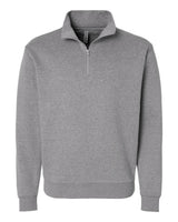 Next Level Unisex Fleece Quarter-Zip Pullover. 9643 - Heather Grey