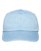 Adams Headwear Optimum Pigment-Dyed Dad Hat. LP101 - Baby Blue