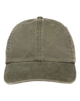 Adams Headwear Optimum Pigment-Dyed Dad Hat. LP101 - Cactus