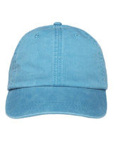 Adams Headwear Optimum Pigment-Dyed Dad Hat. LP101 - Caribbean Blue