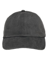 Adams Headwear Optimum Pigment-Dyed Dad Hat. LP101 - Charcoal