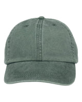 Adams Headwear Optimum Pigment-Dyed Dad Hat. LP101 - Forest Green