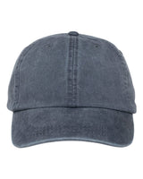 Adams Headwear Optimum Pigment-Dyed Dad Hat. LP101 - Midnight Blue