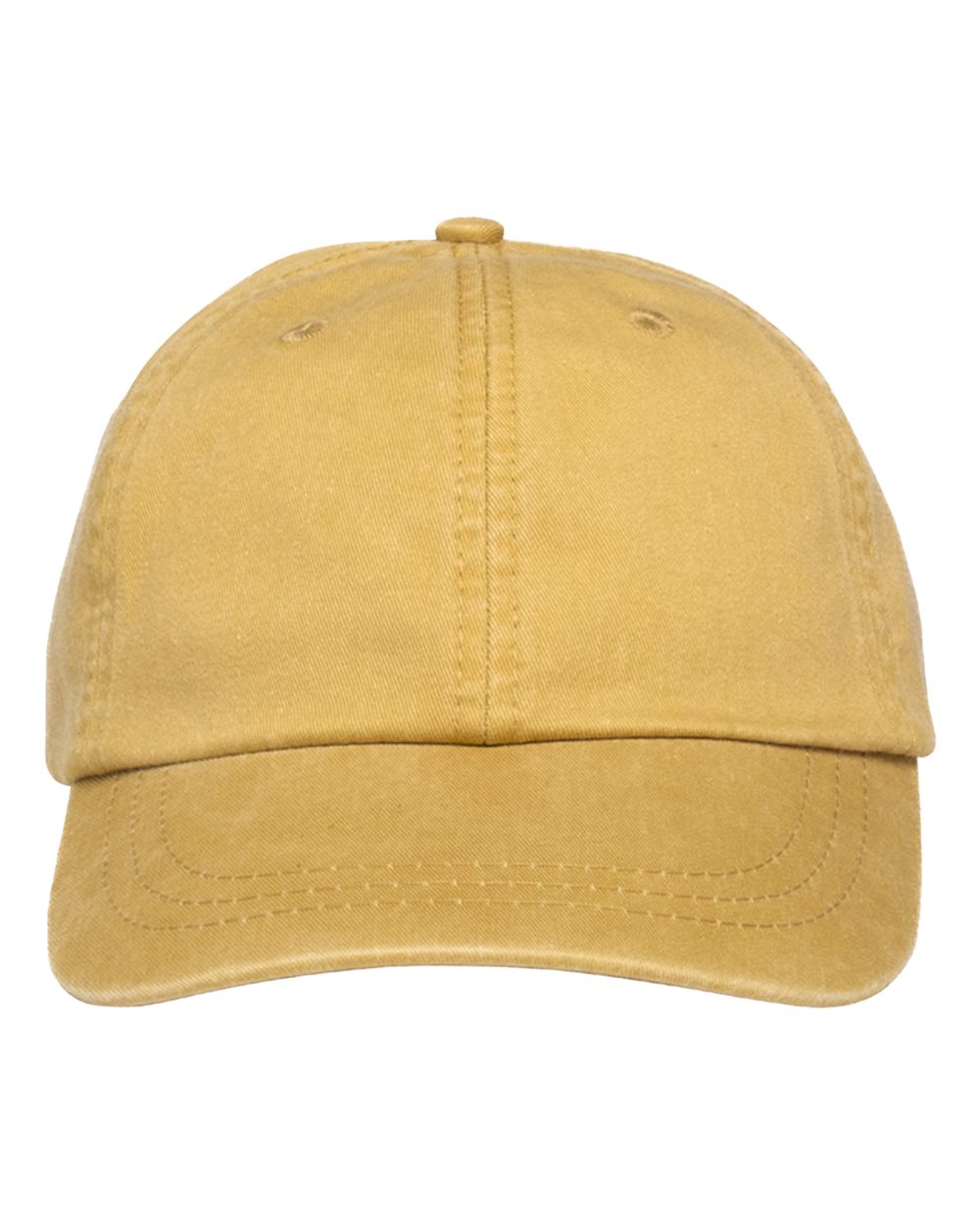 Adams Headwear Optimum Pigment-Dyed Dad Hat. LP101 - Mustard