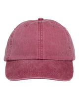 Adams Headwear Optimum Pigment-Dyed Dad Hat. LP101 - Nautical Red