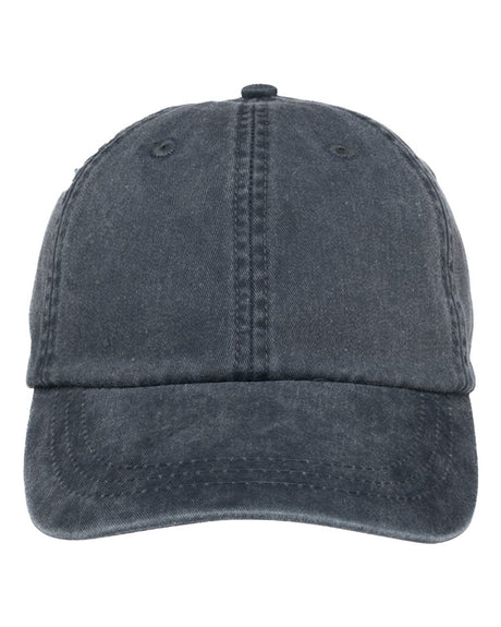Adams Headwear Optimum Pigment-Dyed Dad Hat. LP101 - Navy