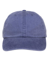 Adams Headwear Optimum Pigment-Dyed Dad Hat. LP101 - Purple