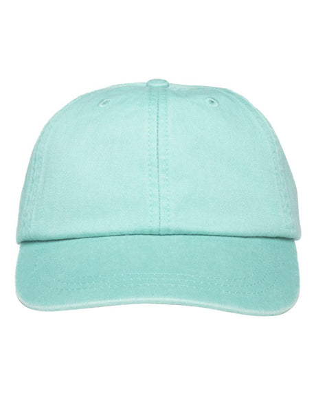 Adams Headwear Optimum Pigment-Dyed Dad Hat. LP101 - Seafoam