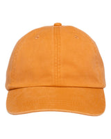 Adams Headwear Optimum Pigment-Dyed Dad Hat. LP101 - Tangerine