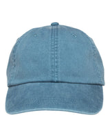 Adams Headwear Optimum Pigment-Dyed Dad Hat. LP101 - Teal