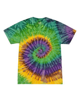Colortone Unisex Multi-Color Tie-Dyed T-Shirt. 1000 - Mardi Gras