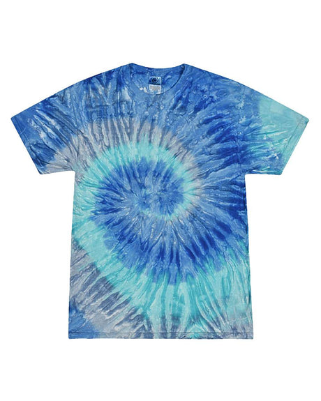 Colortone Youth Multi-Color Tie-Dyed T-Shirt. 1000Y - Blue Jerry
