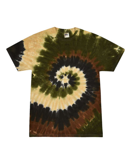 Colortone Youth Multi-Color Tie-Dyed T-Shirt. 1000Y - Camo Swirl