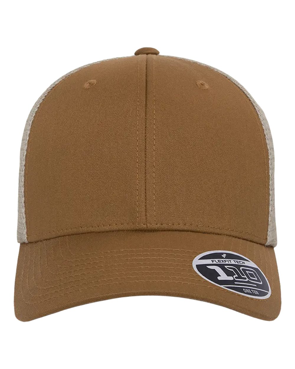 Flexfit 110® Mesh-Back Cap. 110M - Caramel/ Khaki