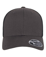 Flexfit 110® Mesh-Back Cap. 110M - Charcoal/ Black