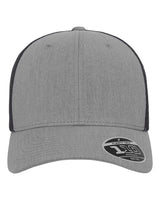 Flexfit 110® Mesh-Back Cap. 110M - Heather Grey/ Black
