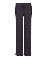 Boxercraft Women's Cuddle Fleece Wide Leg Pants. L10 - Black Heather