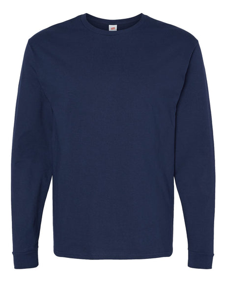 Hanes Unisex Essential-T Long Sleeve T-Shirt. 5286 - Athletic Navy