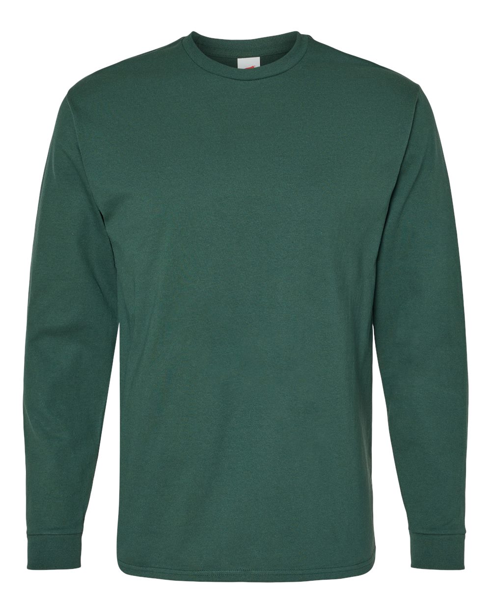 Hanes Unisex Essential-T Long Sleeve T-Shirt. 5286 - Athletic Dark Green