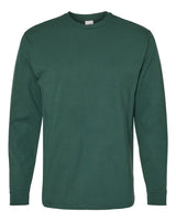 Hanes Unisex Essential-T Long Sleeve T-Shirt. 5286 - Athletic Dark Green