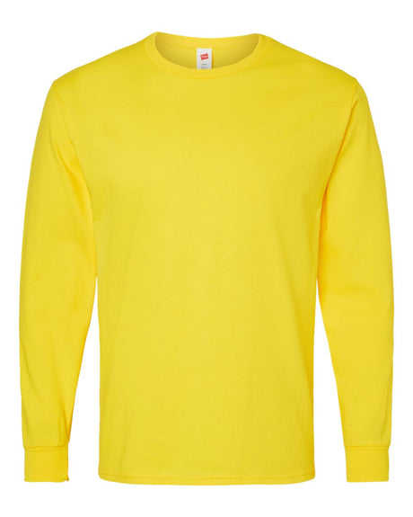 Hanes Unisex Essential-T Long Sleeve T-Shirt. 5286 - Athletic Yellow