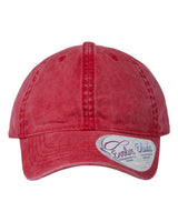 Infinity Her Women's Pigment-Dyed with Fashion Undervisor Cap. CASSIE - Red/ Leopard
