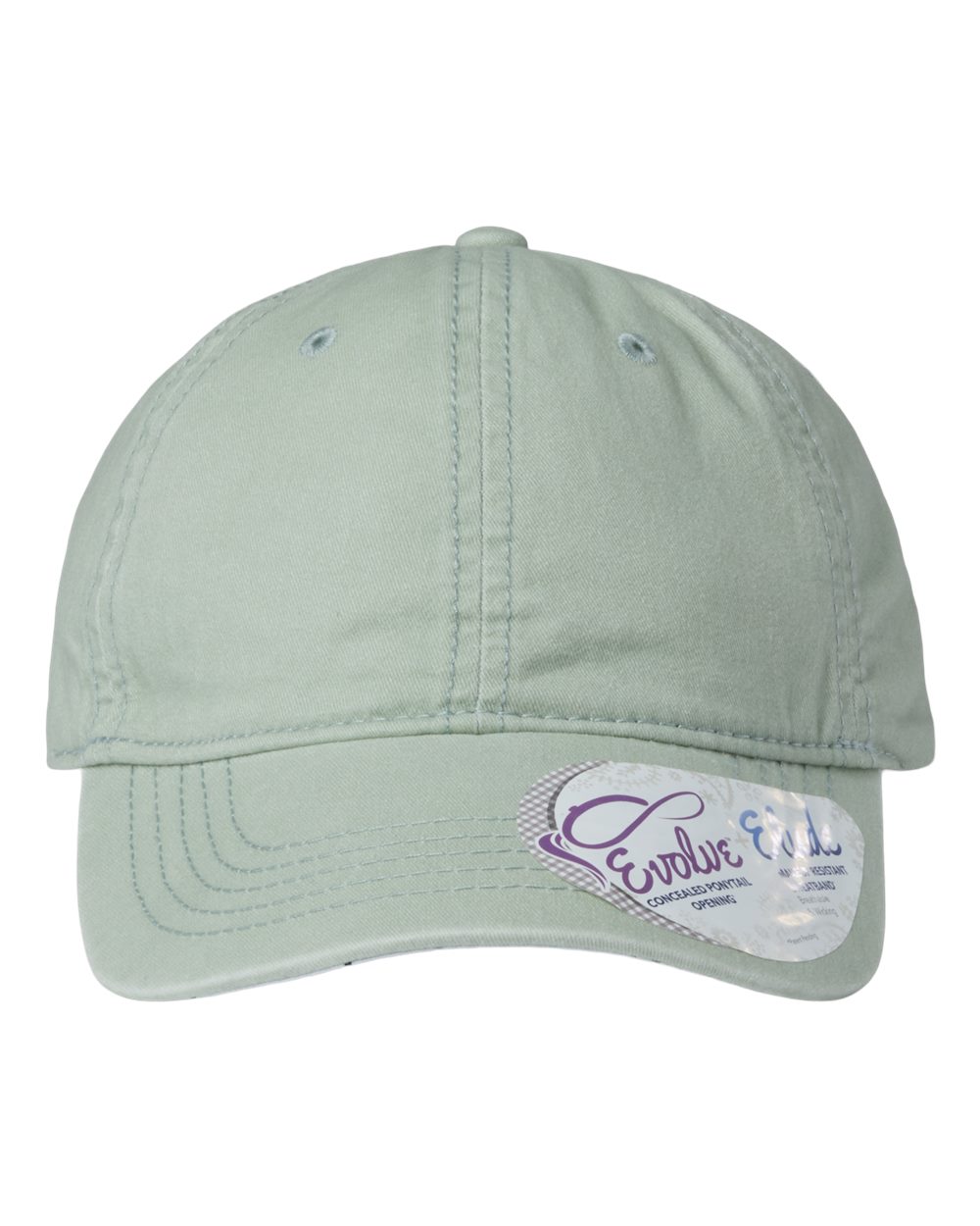 Infinity Her Women's Pigment-Dyed with Fashion Undervisor Cap. CASSIE - Sage/ Polka Dots