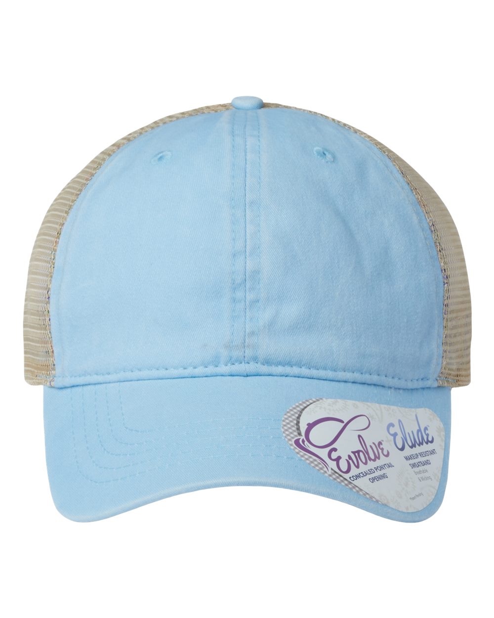 Infinity Her Women's Washed Mesh-Back Cap. TESS - Cashmere Blue/ Floral