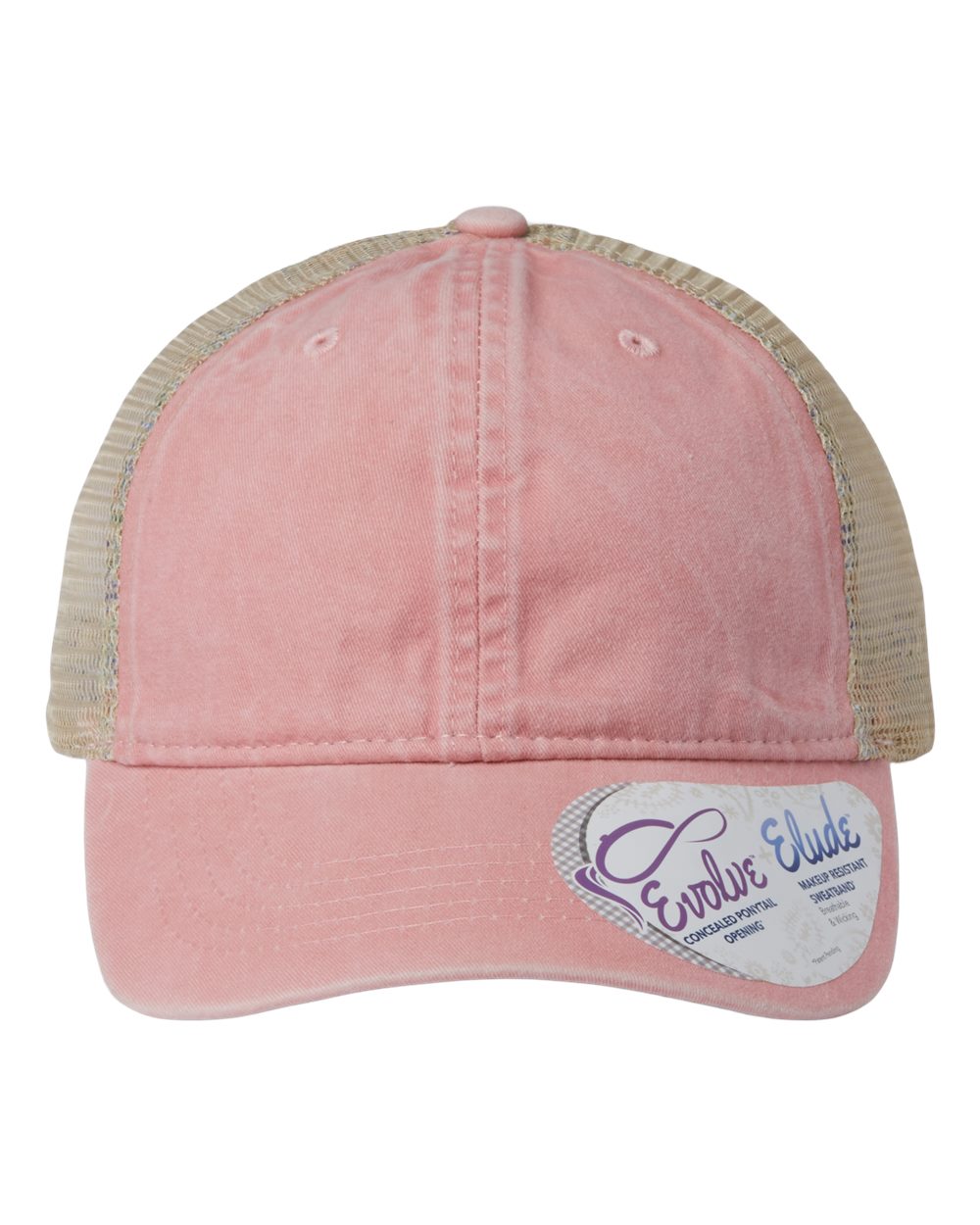 Infinity Her Women's Washed Mesh-Back Cap. TESS - Dusty Pink/ Floral