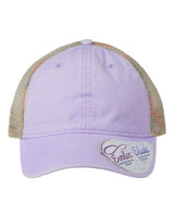 Infinity Her Women's Washed Mesh-Back Cap. TESS - Lavender/ Stripes